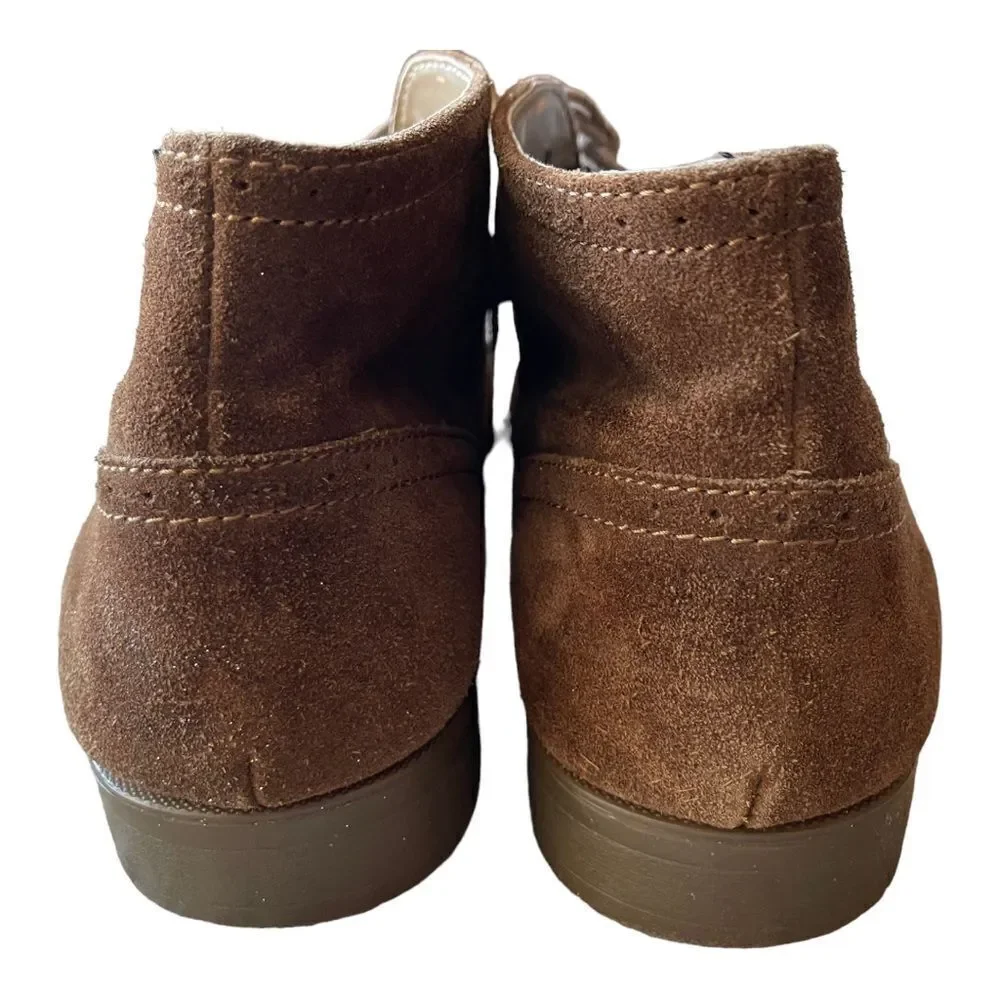 Men's Calvin Klein Shoes - size 10.5 Brown Suede Leather Chukka Boots